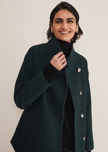 Phase Eight Mya Wool Belted Coats Navy Canada | HLZYKQ-123